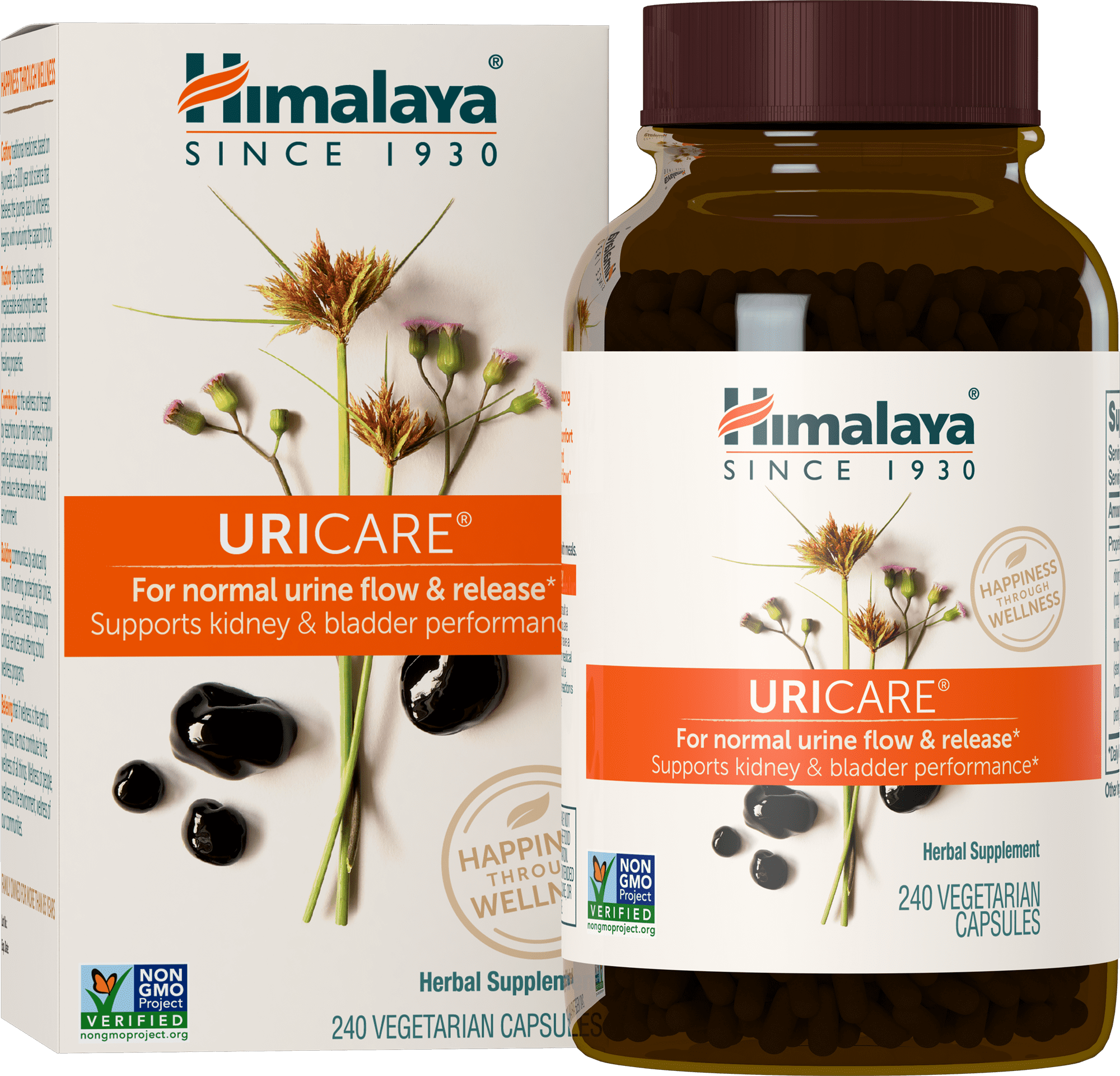 Himalaya UriCare Herbal Supplement for Kidney & Bladder Support - 240 Capsules
