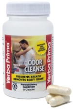 Yerba Prima Odor Cleanse Capsules - Premium Extract - 50 Count