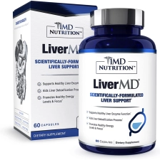 LiverMD - Liver Cleanse Supplement with Siliphos Milk Thistle Extract | Highly Bioavailable, Clinically Studied | 60 Capsules