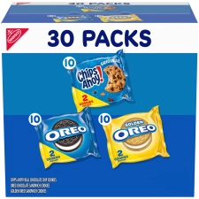 Nabisco Sweet Treats Cookie Variety Pack - OREO, OREO Golden & CHIPS AHOY! - 30 Snack Packs