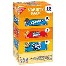 Nabisco Cookie Variety Pack - OREO, Chips Ahoy!, Nutter Butter (30 Pack)