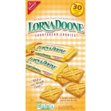 Nabisco Lorna Doone Butter Cookies, 1.5 oz, Pack of 30