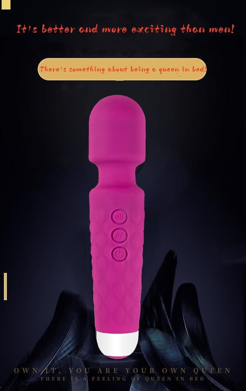 TIFOR Portable Electric Handheld Massager for Neck and Back - Rechargeable and Waterproof - Purple