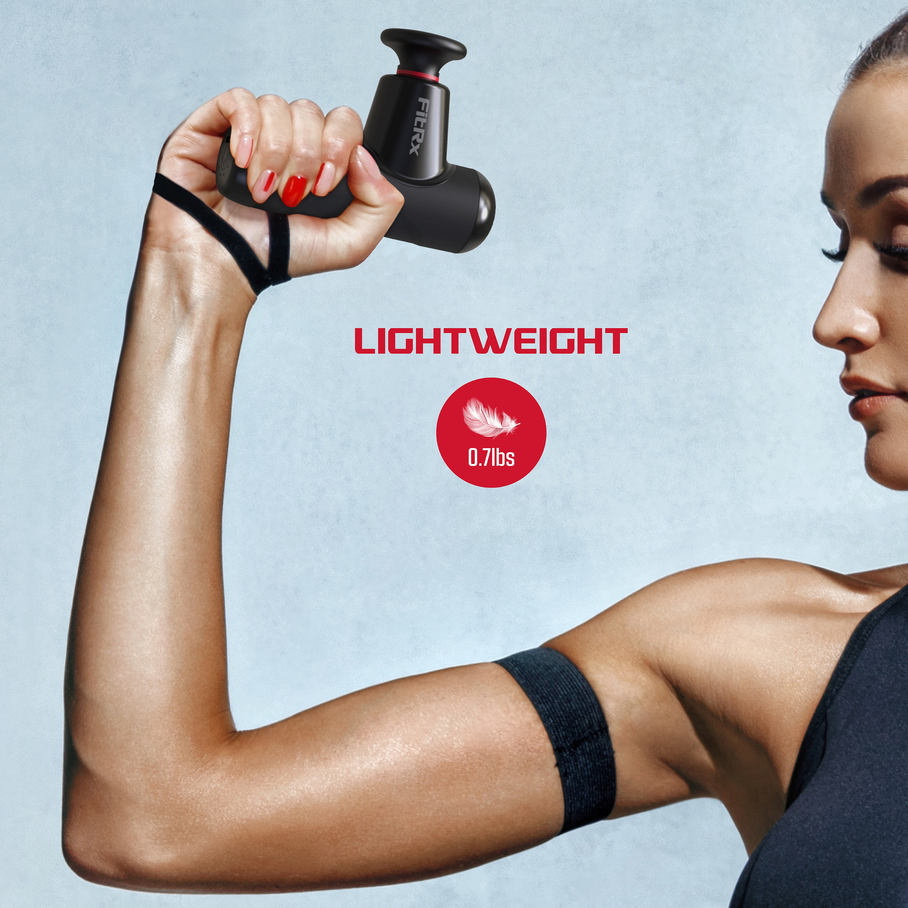 FİTRX Mini Pro Neck & Back Massager - Handheld Deep Tissue Muscle Massage Gun