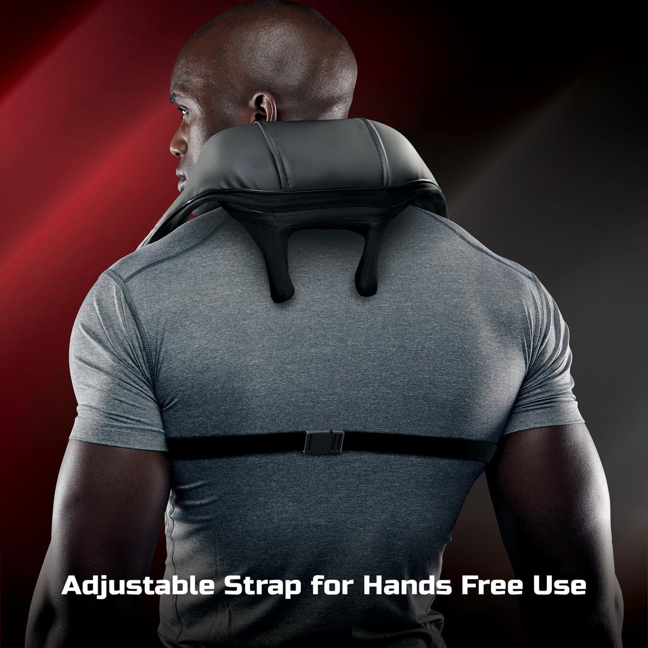 Fitrx Cordless Heated Shiatsu Back & Neck Massager for Neck and Shoulders