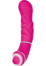 CALEXOTICS PINK SILICONE MASSAGER - GIVE IT UP, VIBRATING STIMULATOR