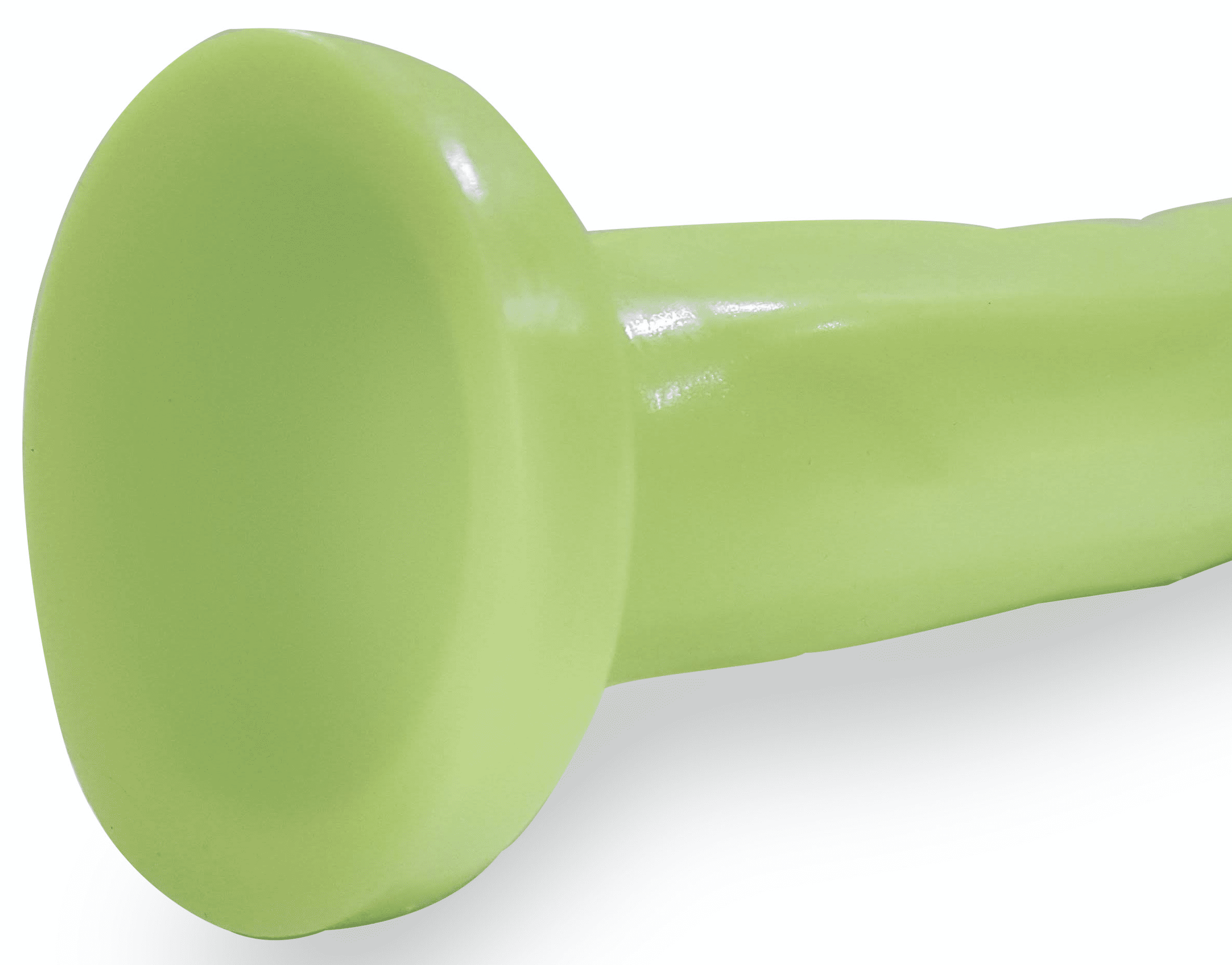 LICKERLISH NEON GREEN 8" SILICONE MASSAGER WITH SUCTION CUP - LICKERLISH BRAND
