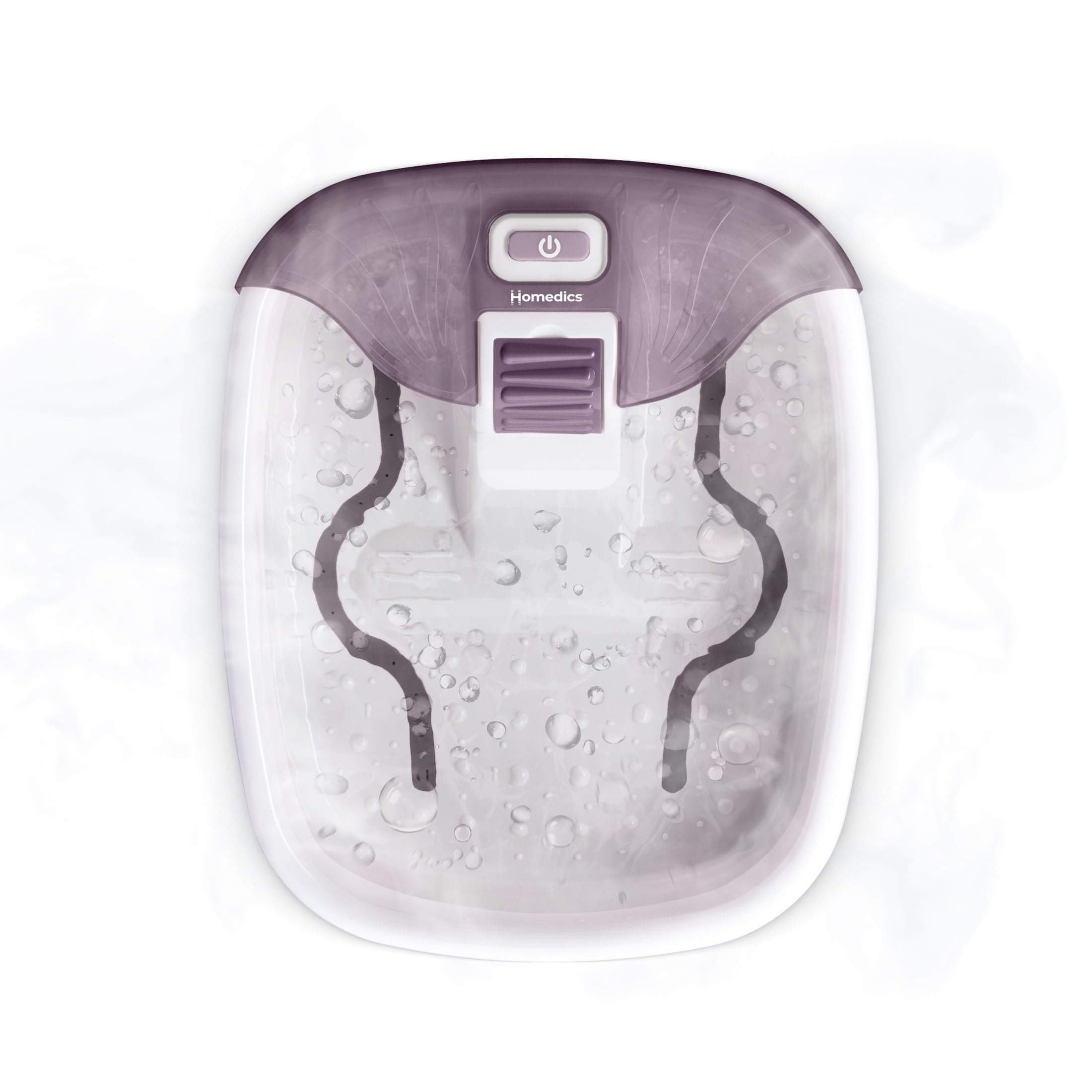 Homedics Lilac Bubble Bliss Footbath for Ultimate Relaxation