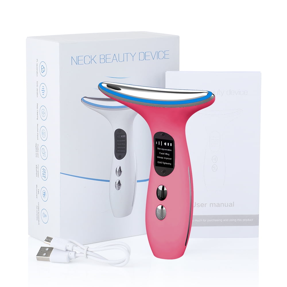 EMS MICRO-CURRENT NECK FACE BEAUTY DEVICE FOR SKIN REJUVENATION & DOUBLE CHIN REMOVAL