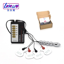 Electric Shock Pulse Therapy Massage Wand - Black Ring Hollow Catheter