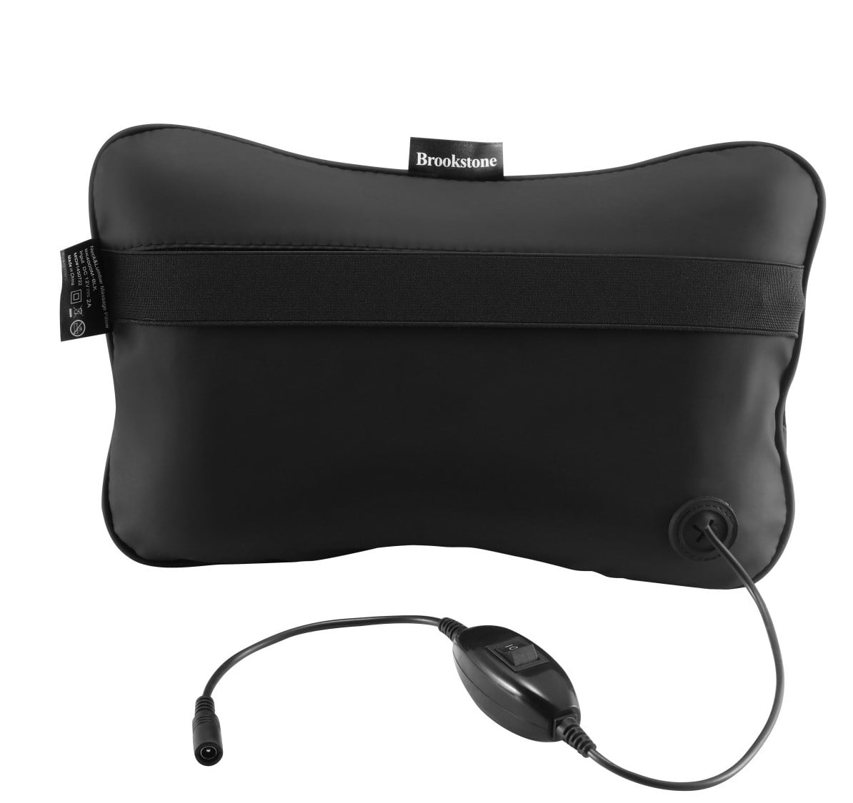 Brookstone Shiatsu Massage Pillow with 6 Nodes for Neck & Lumbar