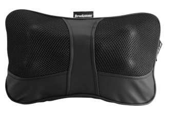 Brookstone Shiatsu Massage Pillow with 6 Nodes for Neck & Lumbar