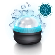 Homedics Small Icy-Glide Cold Therapy Massage Roller for Pain Relief, 2.56" Silver