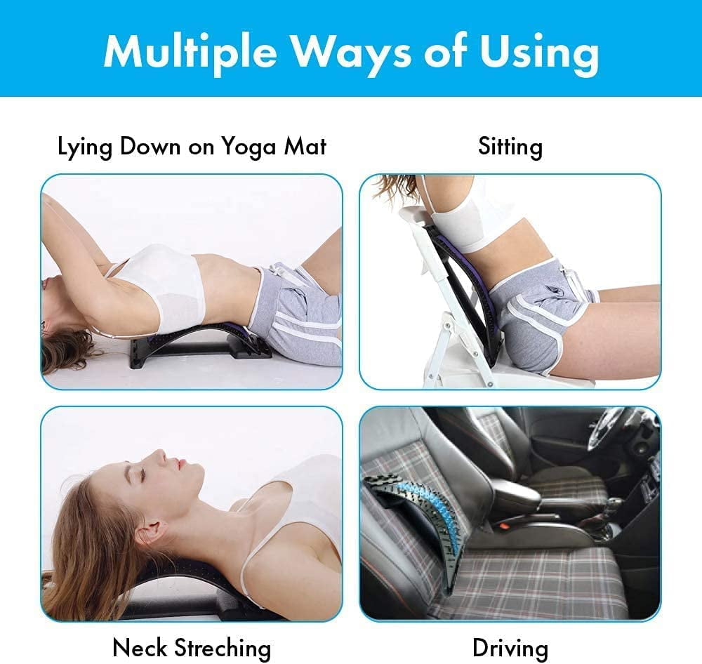 Goodwill 4-Level Lumbar Back Stretcher for Lower Back Pain Relief