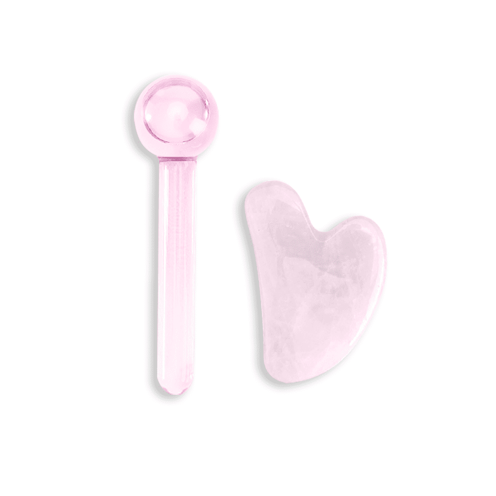 SEASONAL 2-PIECE COOLING MASSAGE SET WITH GLOBE & GUASHA STONE FOR TWEENS, TEENS, AND ADULTS"