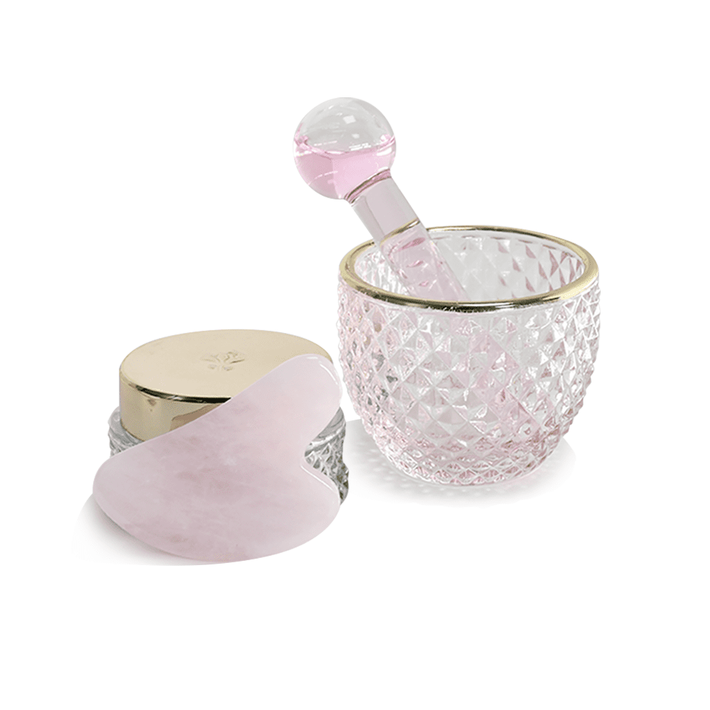 SEASONAL 2-PIECE COOLING MASSAGE SET WITH GLOBE & GUASHA STONE FOR TWEENS, TEENS, AND ADULTS"