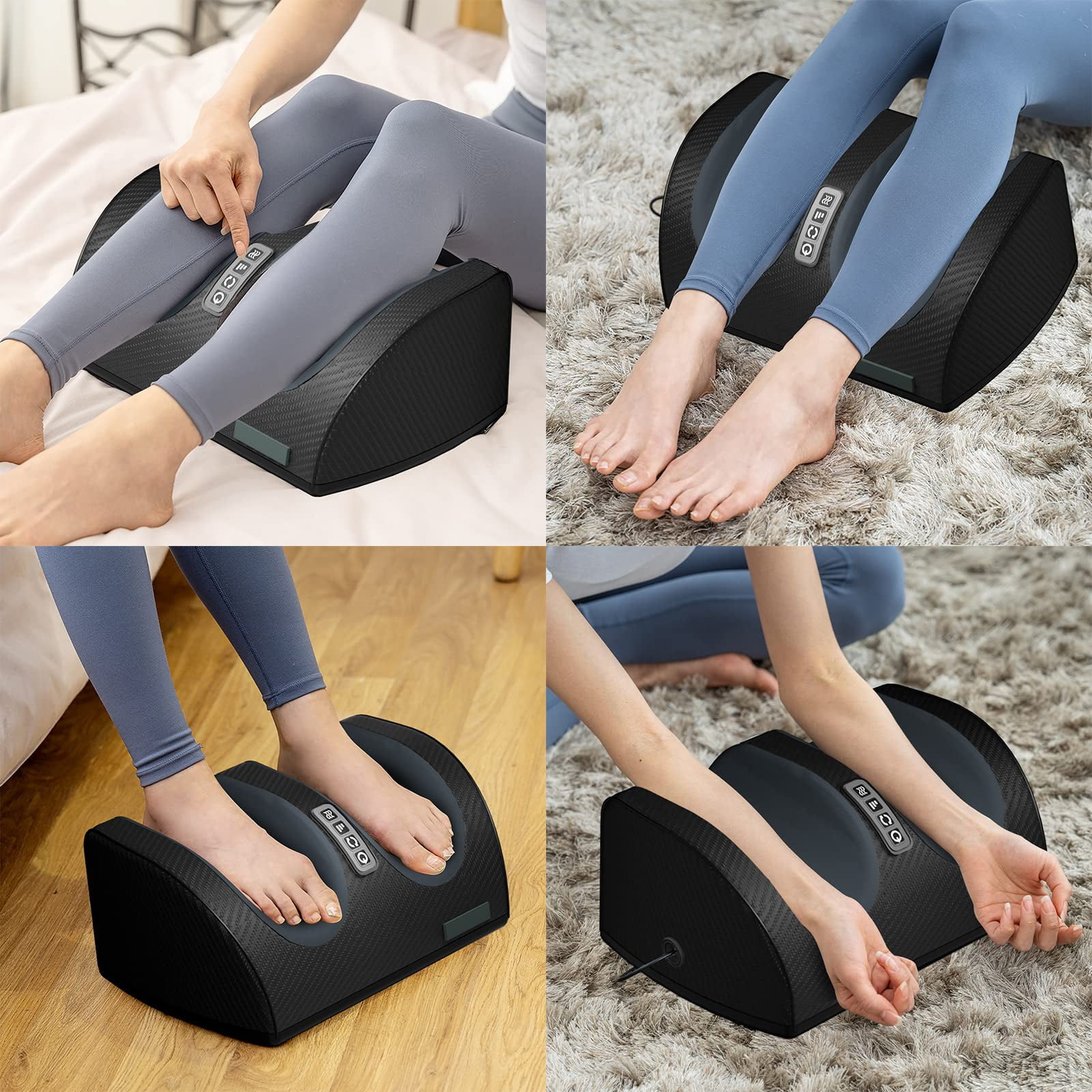 SUPERBEAUTY FOOT MASSAGER WITH HEAT, DEEP TISSUE MASSAGE FOR FEET AND CALVES - IDEAL GIFTS FOR PARENTS