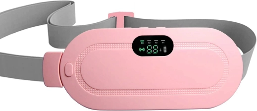 Cordless Pink Heating Pad for Menstrual Cramps Relief - Stomach and Back Pain