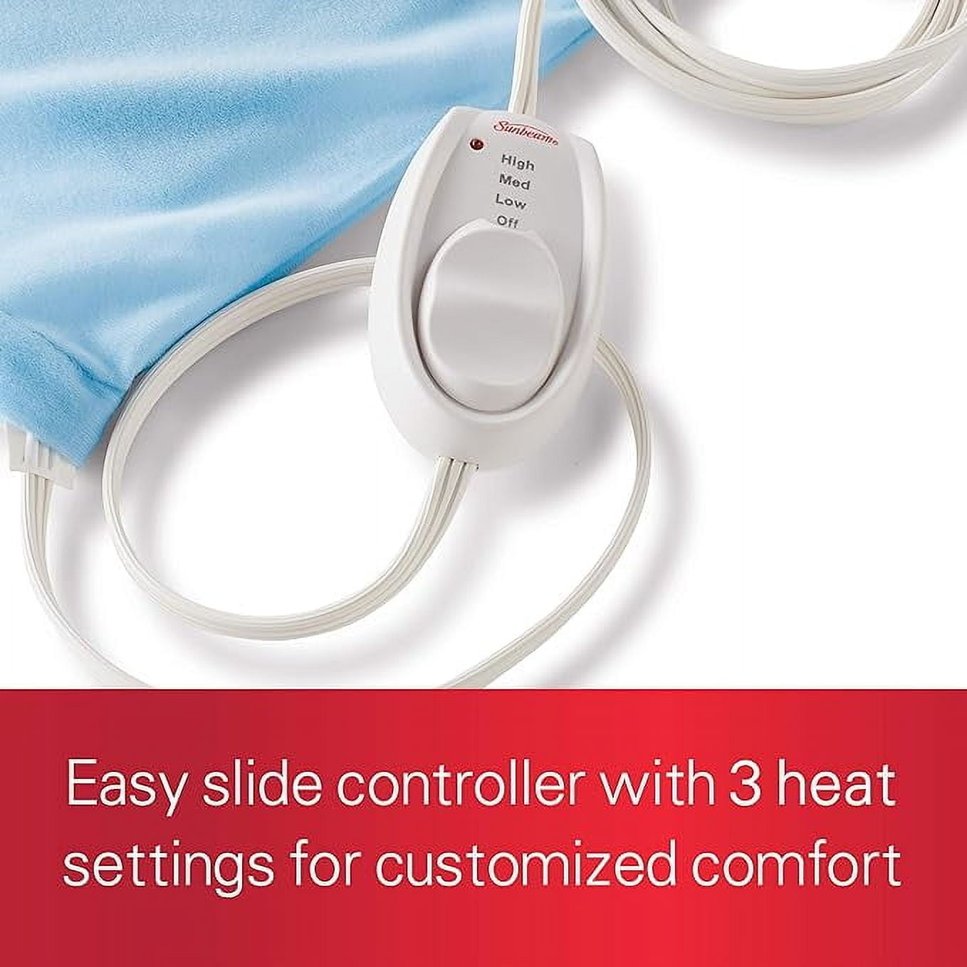 SUNBEAM Blue King Size Sunbeam Heating Pad 12x24