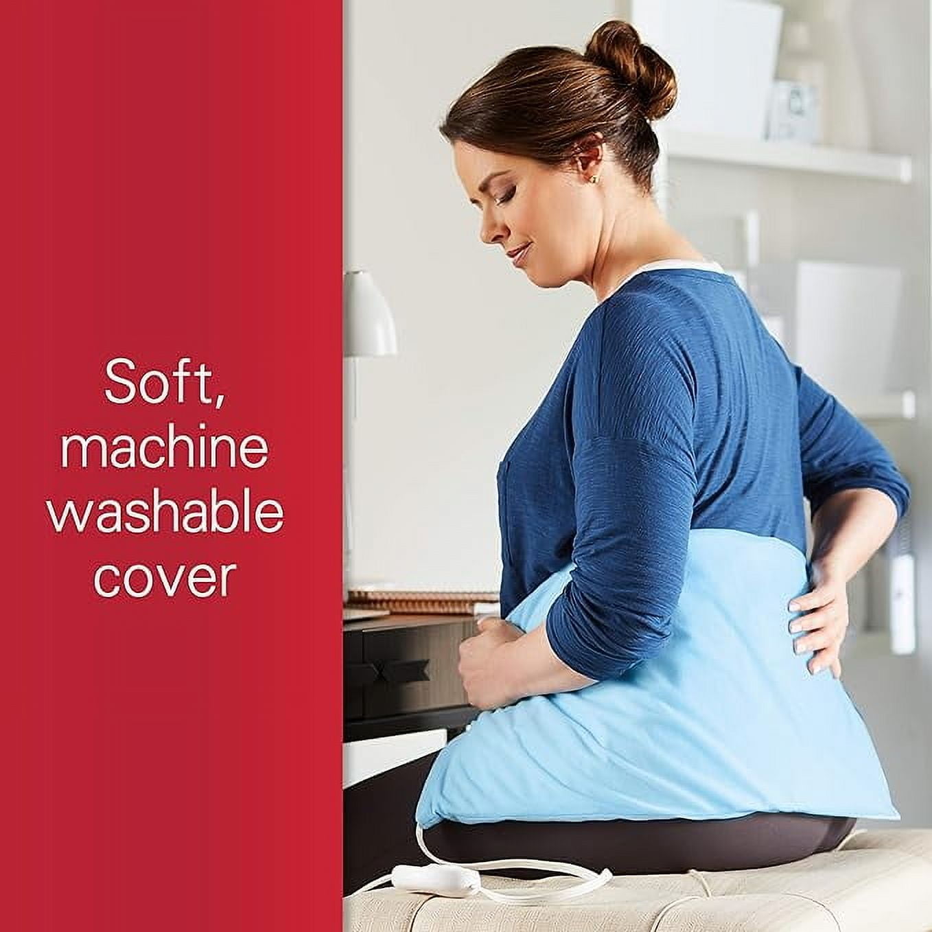 SUNBEAM Blue King Size Sunbeam Heating Pad 12x24