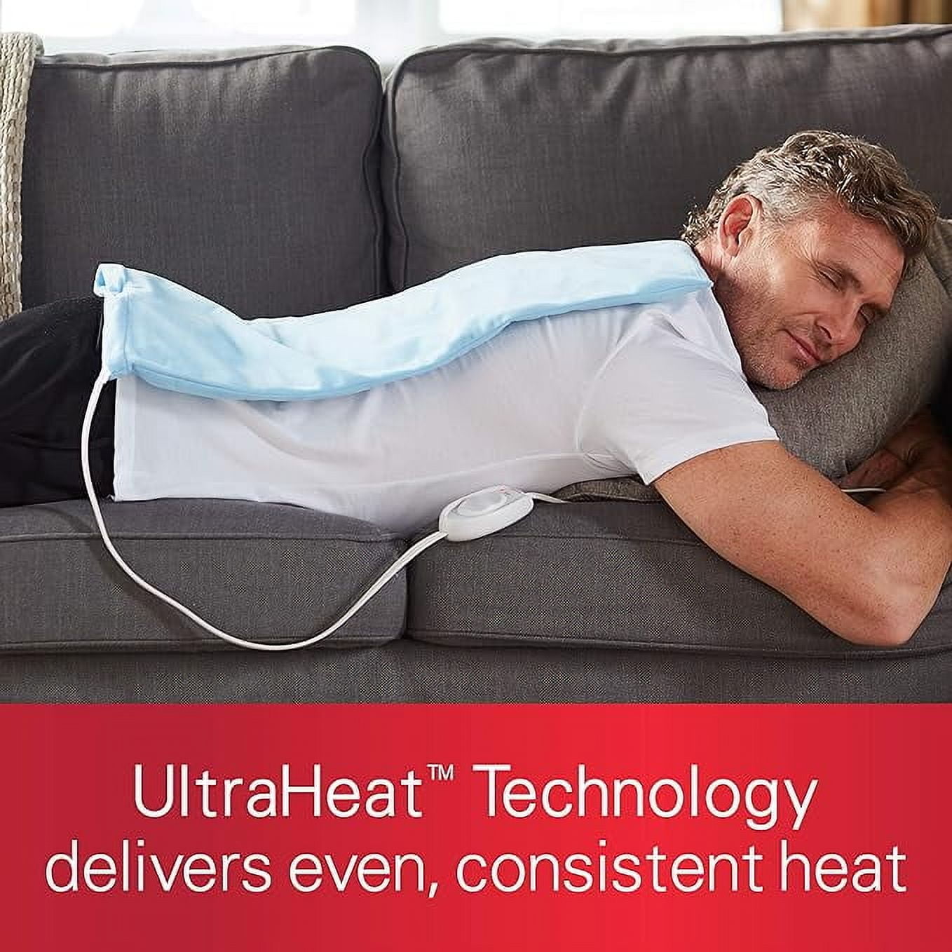 SUNBEAM Blue King Size Sunbeam Heating Pad 12x24