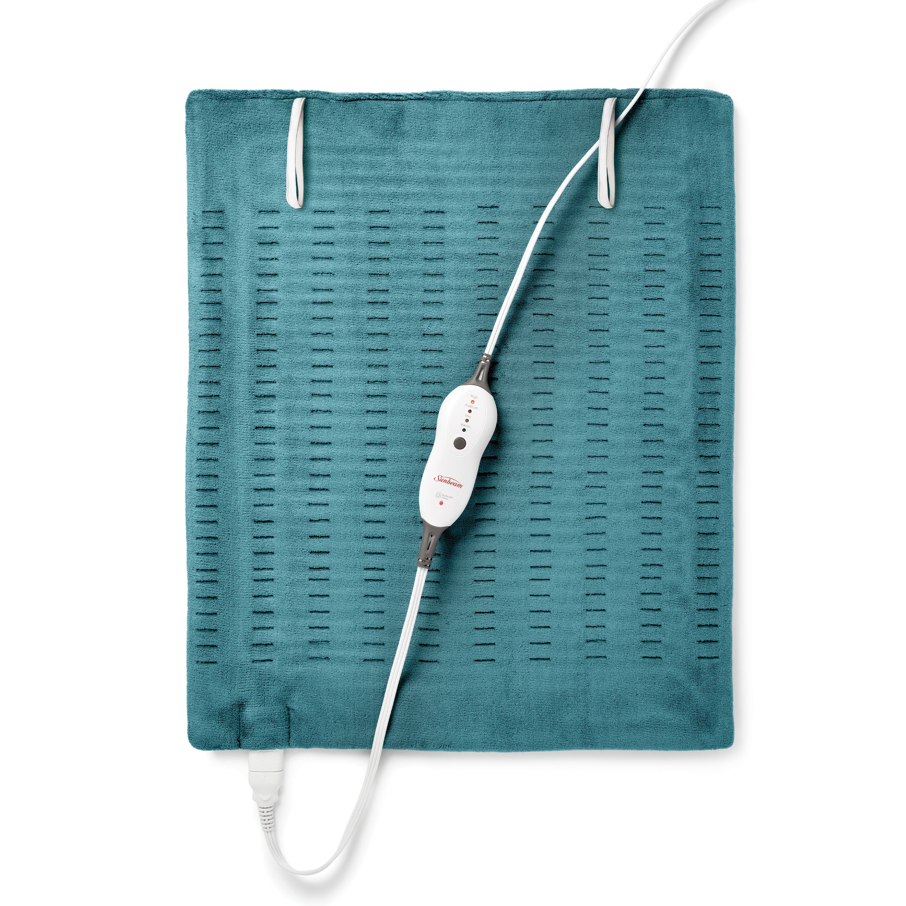 Sunbeam XXL Heating Pad, 4 Heat Settings, 20" x 24", Teal Color - Premium Quality