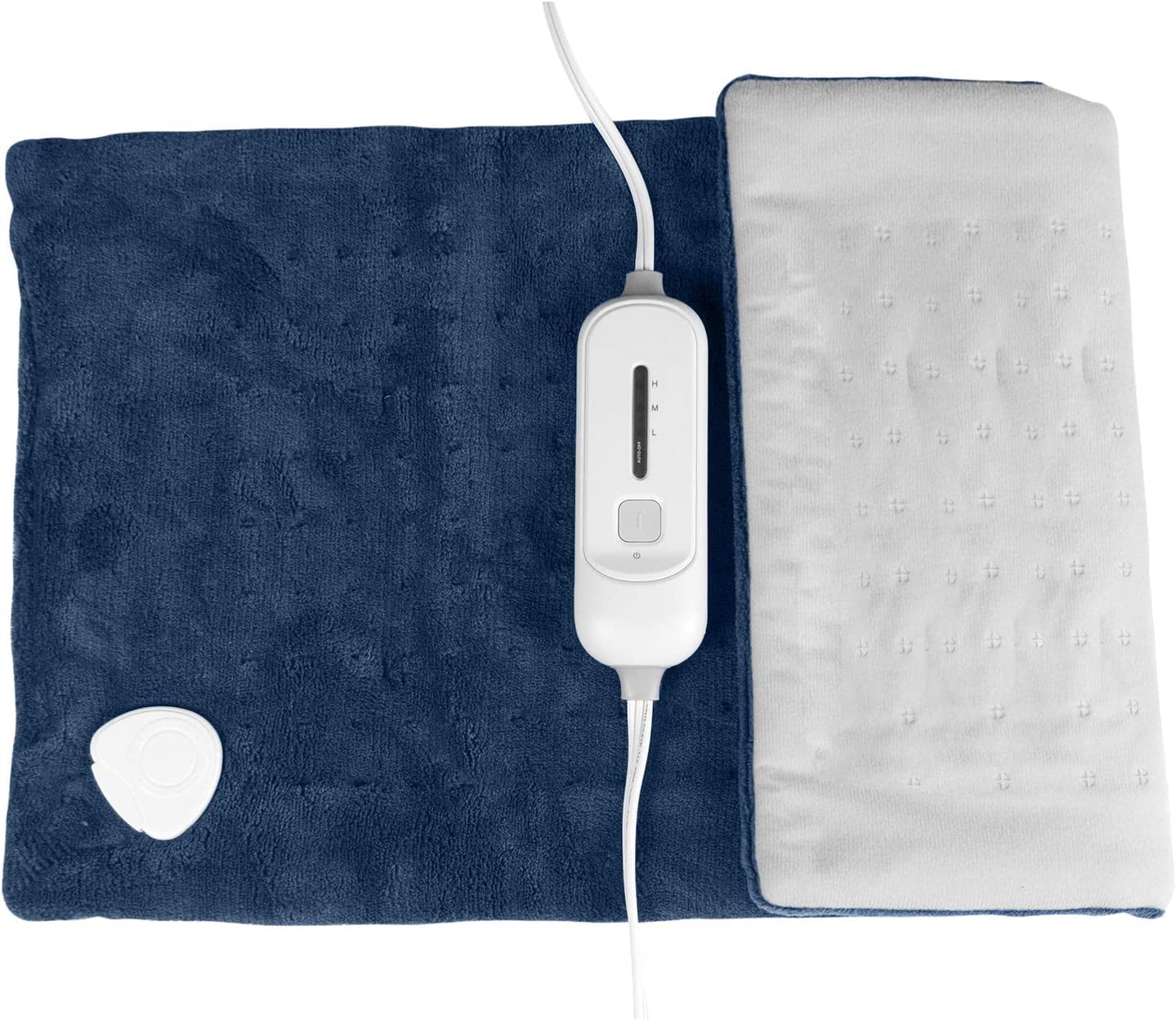 SUNAID FAST HEATING FULL BACK HEATING PAD FOR PAIN RELIEF - AUTO SHUT OFF, DRY/MOIST OPTION (12"X24")