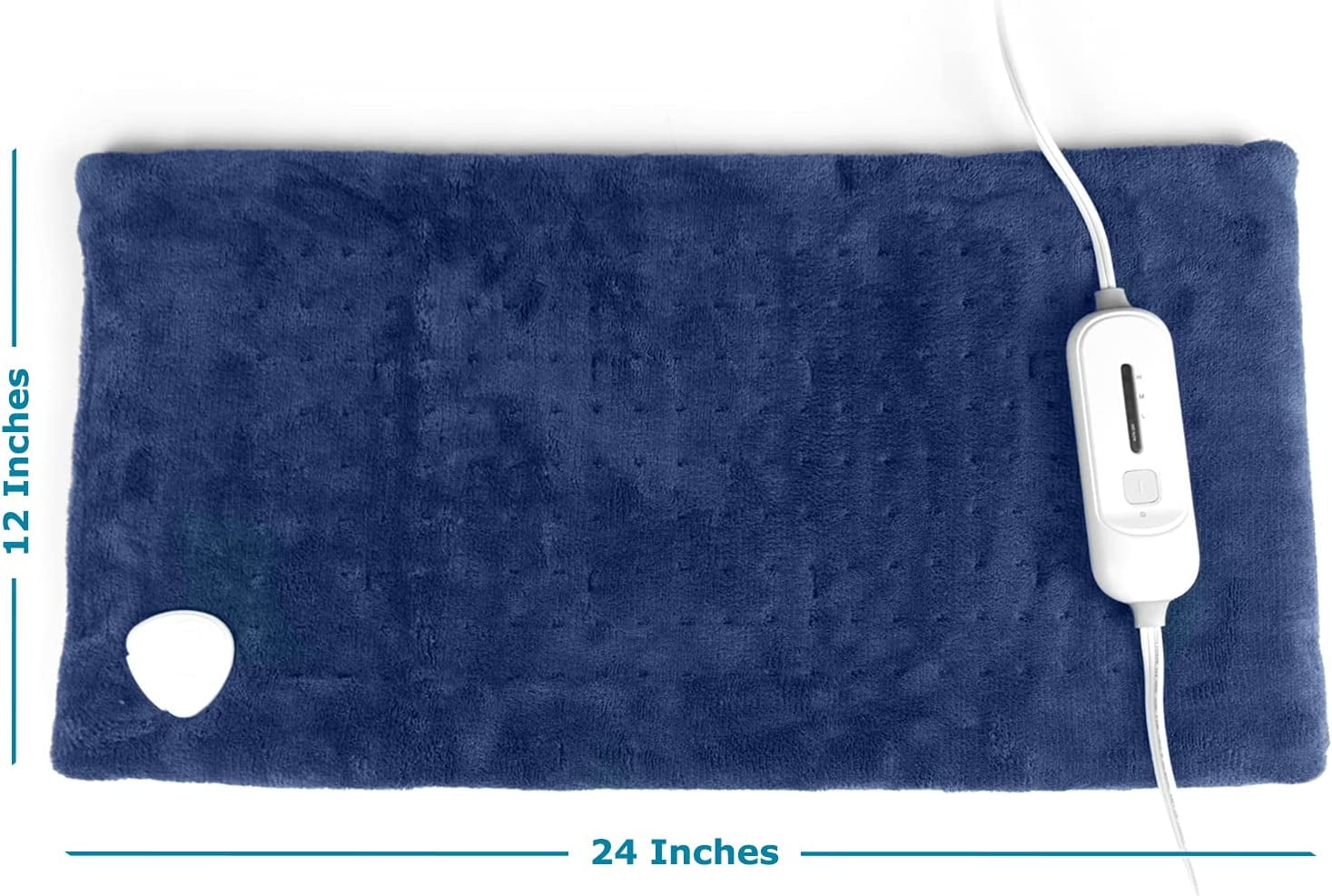 SUNAID FAST HEATING FULL BACK HEATING PAD FOR PAIN RELIEF - AUTO SHUT OFF, DRY/MOIST OPTION (12"X24")