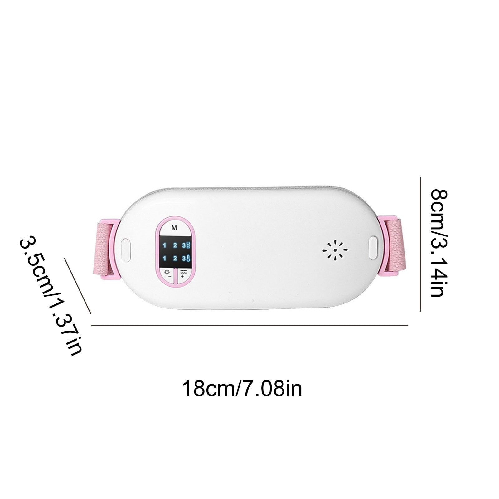 Qocolhg QPortable Menstrual Heating Pad Waist Belt - Fast Heat, 3 Levels & Modes, Back Belly Pain Relief