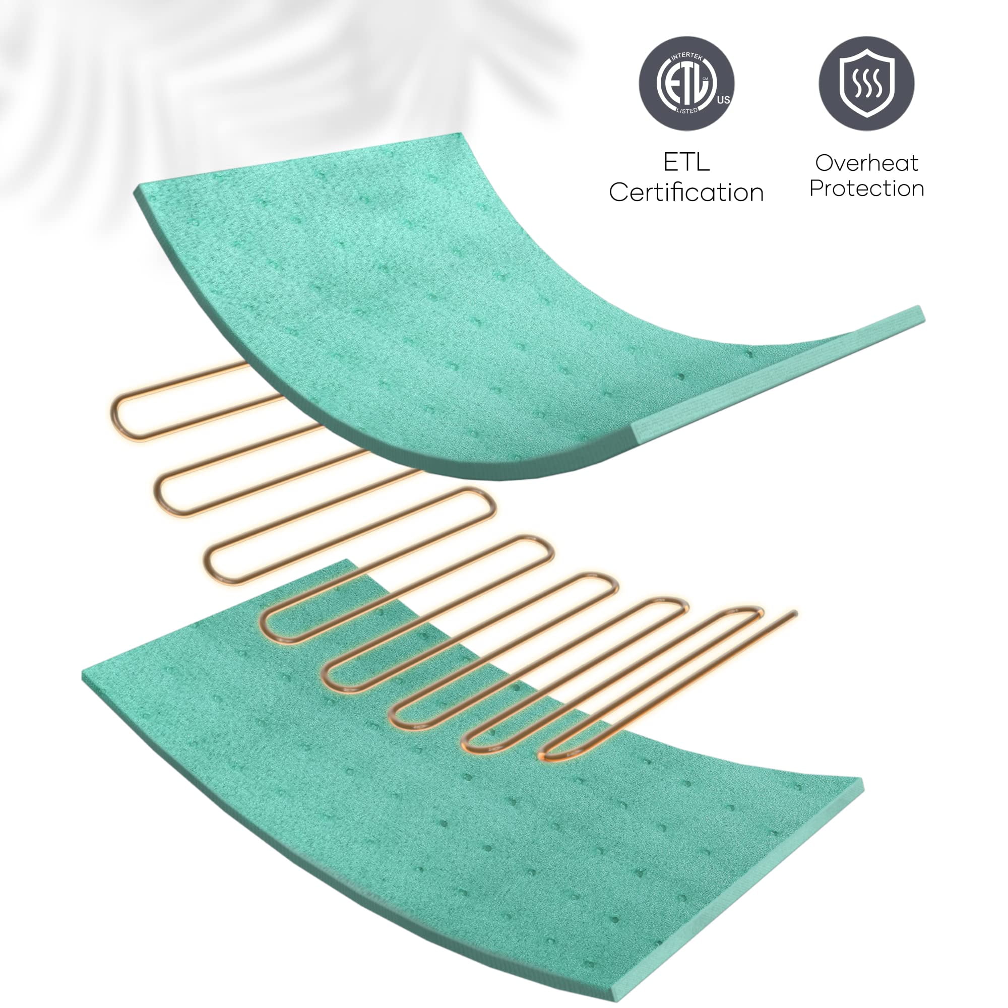 Naipo King Size Heating Pad for Pain Relief - Fast Heating, 6 Heat Settings, Auto Shut Off - Neck Back Shoulder Therapy