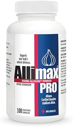Allimax Pro 450mg Allicin Garlic Supplement - Immune Support Professional Strength