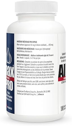 Allimax Pro 450mg Allicin Garlic Supplement - Immune Support Professional Strength