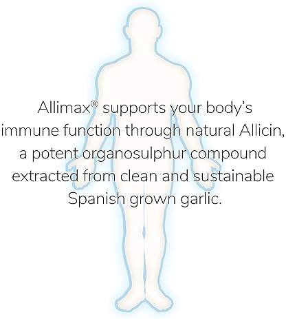 Allimax Pro 450mg Allicin Garlic Supplement - Immune Support Professional Strength