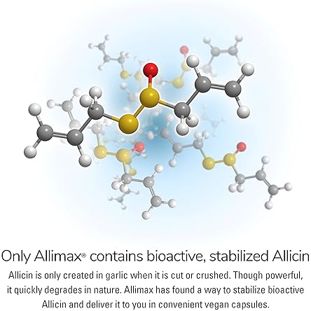 Allimax Pro 450mg Allicin Garlic Supplement - Immune Support Professional Strength