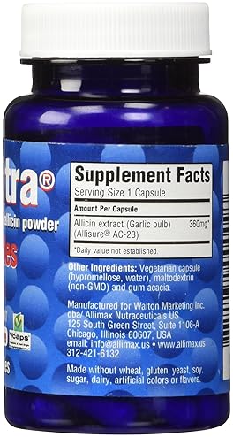 ALLIULTRA CAPSULES 30CT 360MG - PREMIUM GARLIC SUPPLEMENT