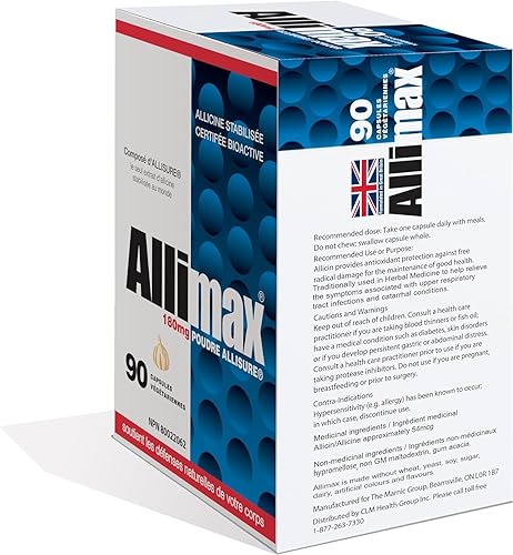 Allimax 180mg 90 Vegcaps by Allimax International - Immune Support