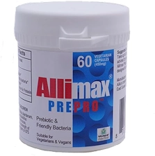 Allimax  Pre Pro Capsules - Stabilized Allicin with Prebiotics, Probiotics, and Digestive Enzymes