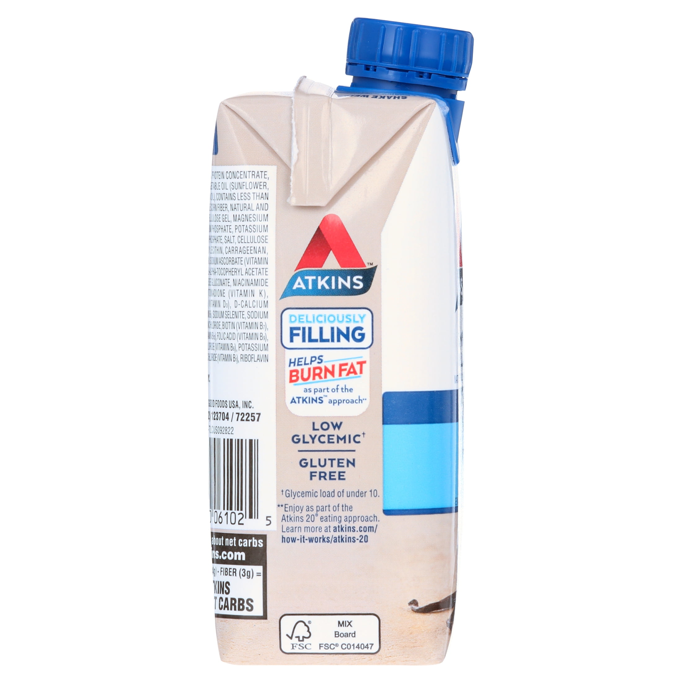 ATKINS CREAMY VANILLA PROTEIN SHAKE 12 COUNT VALUE PACK - HIGH PROTEIN, LOW CARB, KETO-FRIENDLY