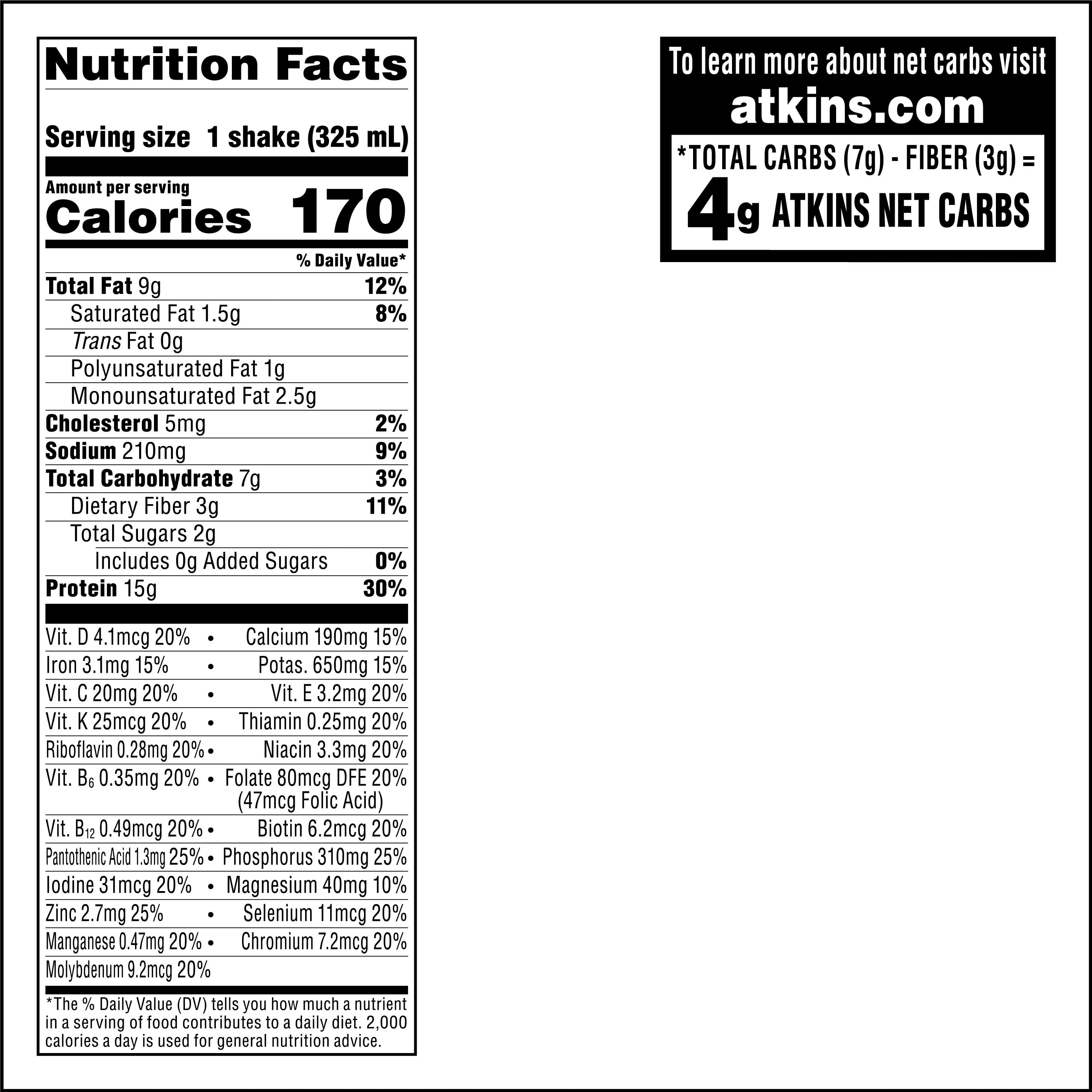 ATKINS CHOCOLATE BANANA PROTEIN SHAKE - HIGH PROTEIN, LOW CARB, KETO-FRIENDLY (4 PACK)