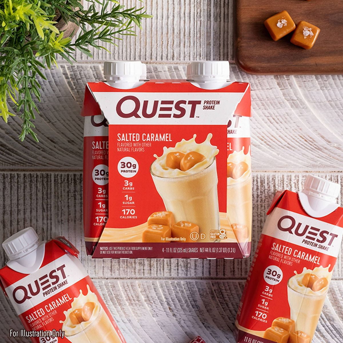 Quest Nutrition Salted Caramel Protein Shake 44 fl oz/4ct Pack