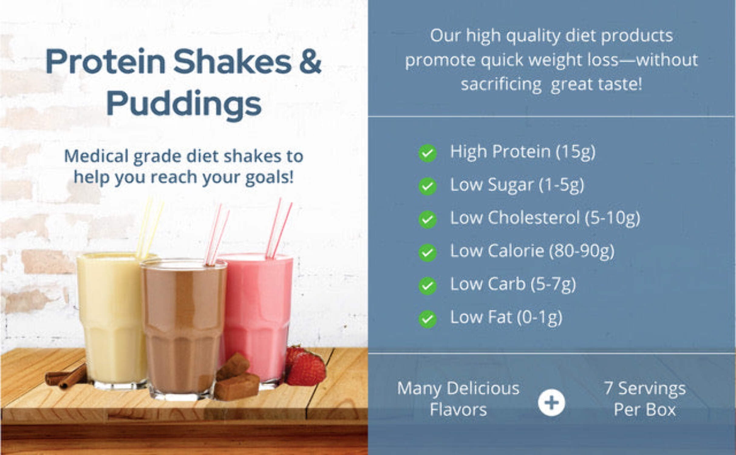 NUTRIWISE BARIWISE HIGH-PROTEIN SHAKE & PUDDING MIX - VANILLA FLAVOR (7 SERVINGS/BOX) - GLUTEN-FREE, FAT-FREE, LOW-CARB