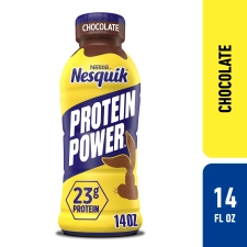 Nesquik Chocolate Protein Milk Beverage, 23g Protein, Ready-to-Drink, 14 oz Bottle