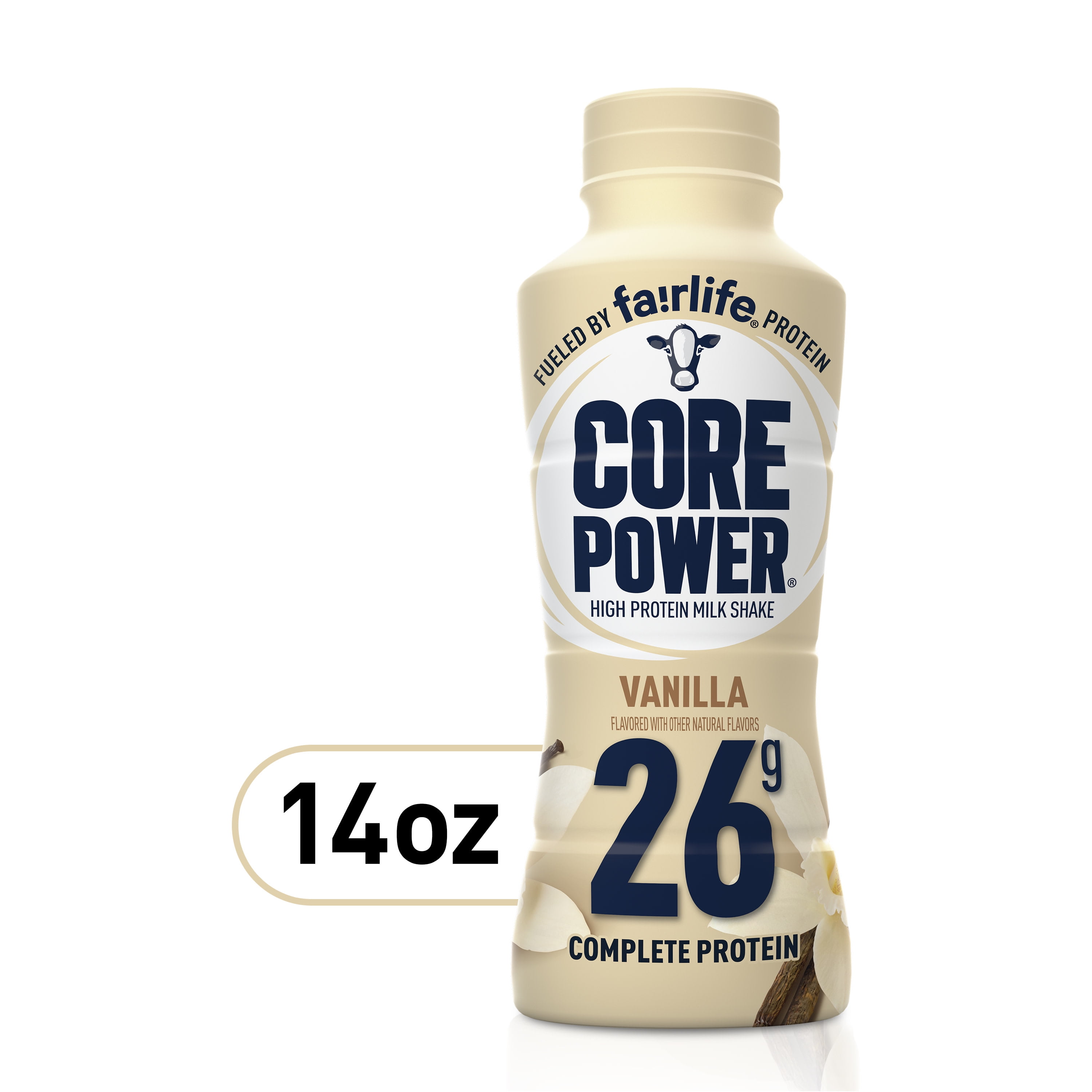 CORE POWER FAIRLIFE MILK VANILLA PROTEIN SHAKE, 4-PACK - 26G PROTEIN, 14 FL OZ