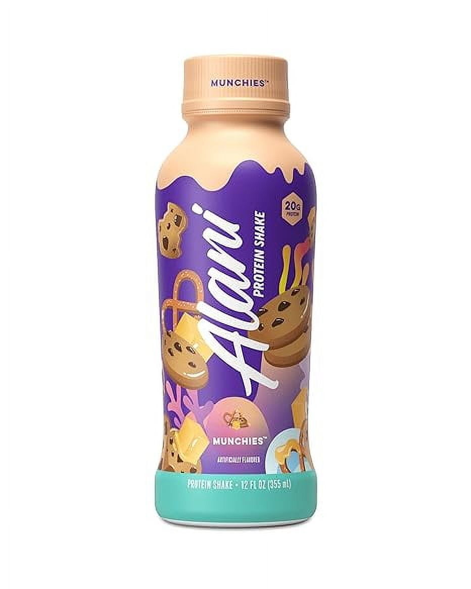 Alani Nu Protein Shake Munchies Flavor - Ready-to-Drink, Gluten-Free, 140 Calories, 20g Protein - 12 Pack