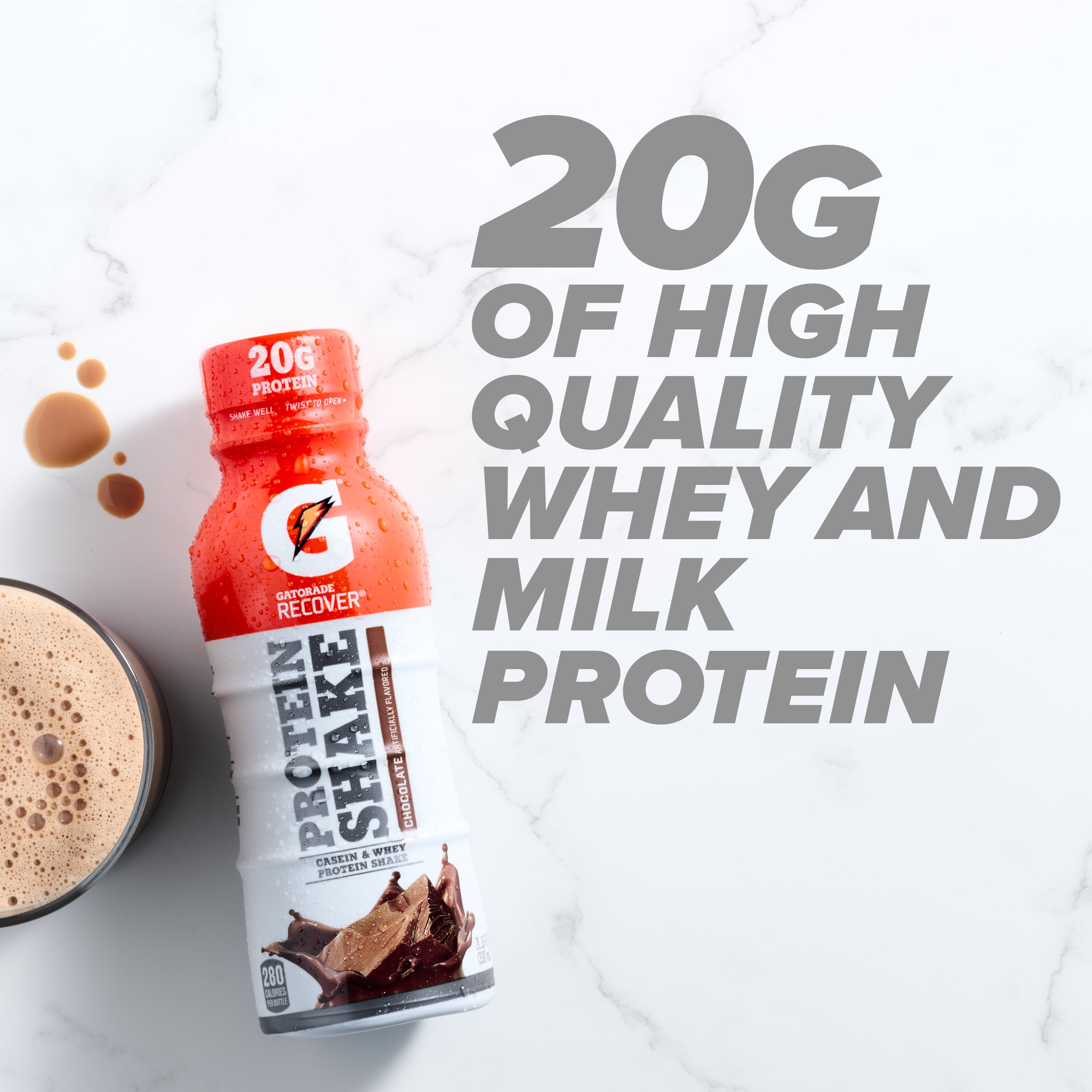 Gatorade Recover Protein Shake Variety Pack - 12 Count, 11.16 Fl Oz