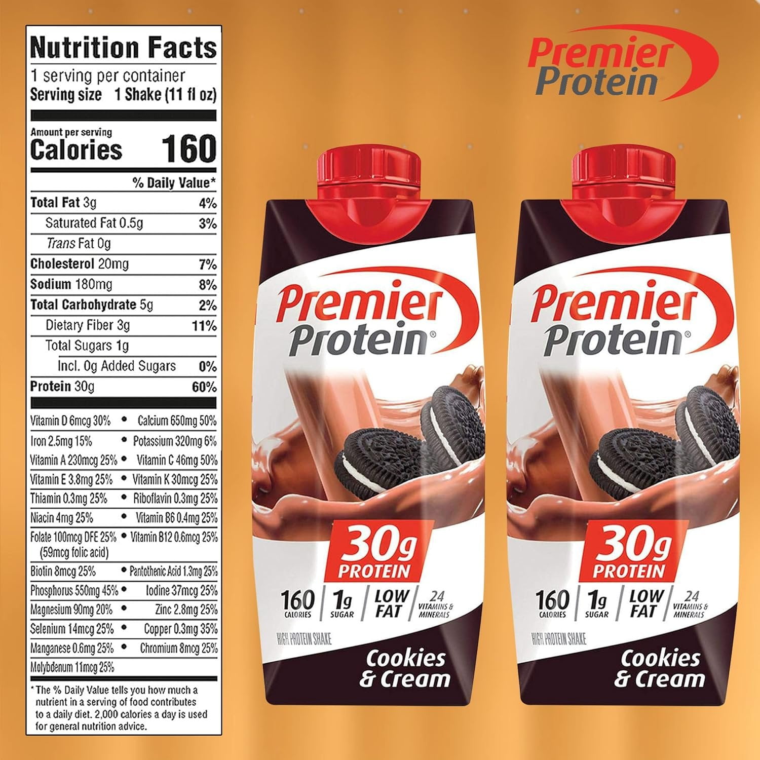 Premier Protein High Protein Shakes Variety Pack - 10 Flavors, 20 Pack - 11 Fl. Oz Each