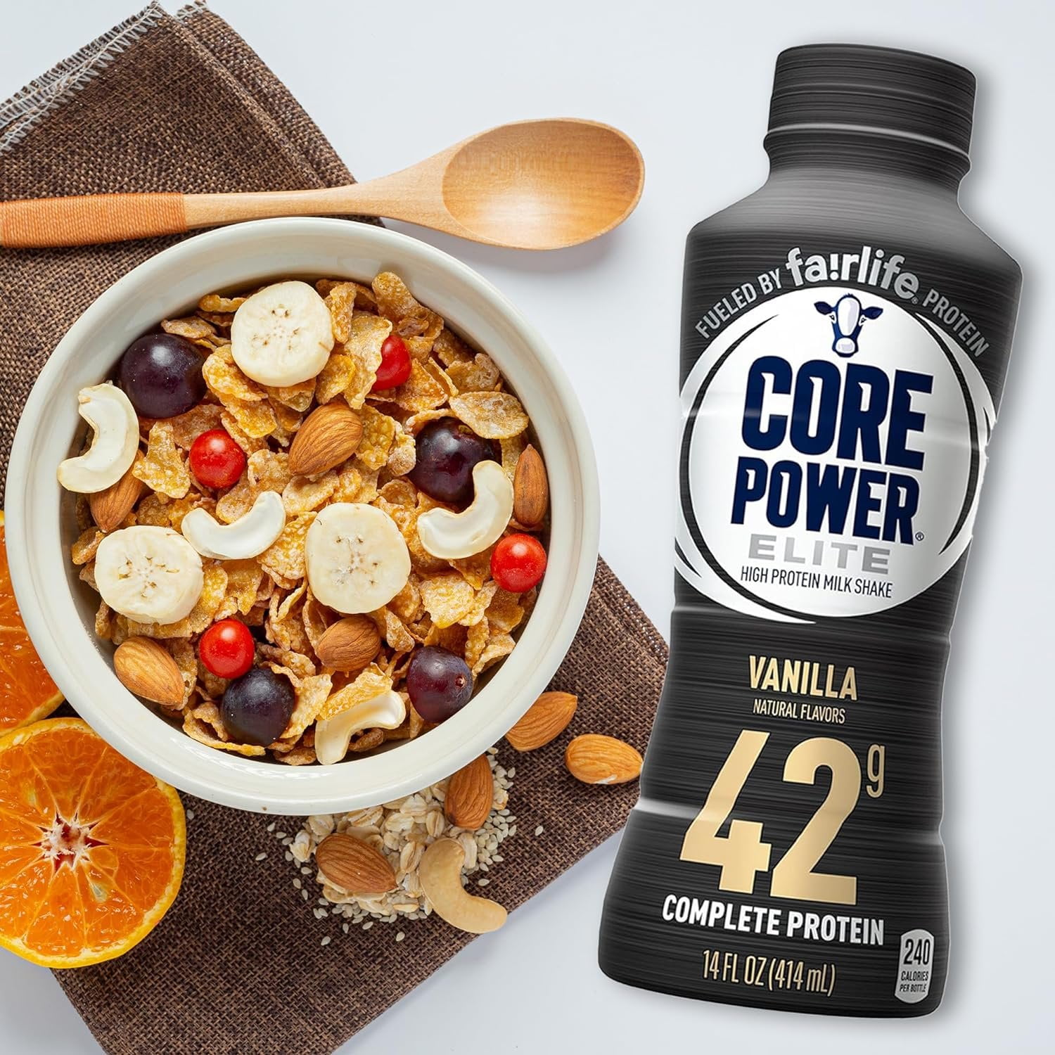 Failrlife Vanilla High Protein Shakes 42g 14oz x 6 Bottles in Award Box Packaging