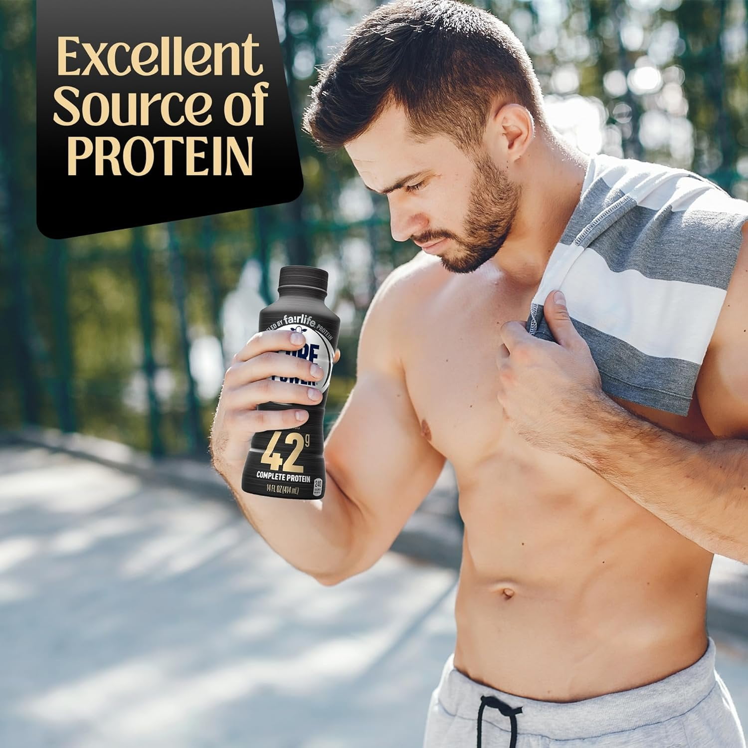 Failrlife Vanilla High Protein Shakes 42g 14oz x 6 Bottles in Award Box Packaging