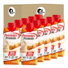 THE AWARD BOX PREMIER PROTEIN CARAMEL HIGH PROTEIN SHAKES - 10 BOTTLES, 11 FL OZ EACH