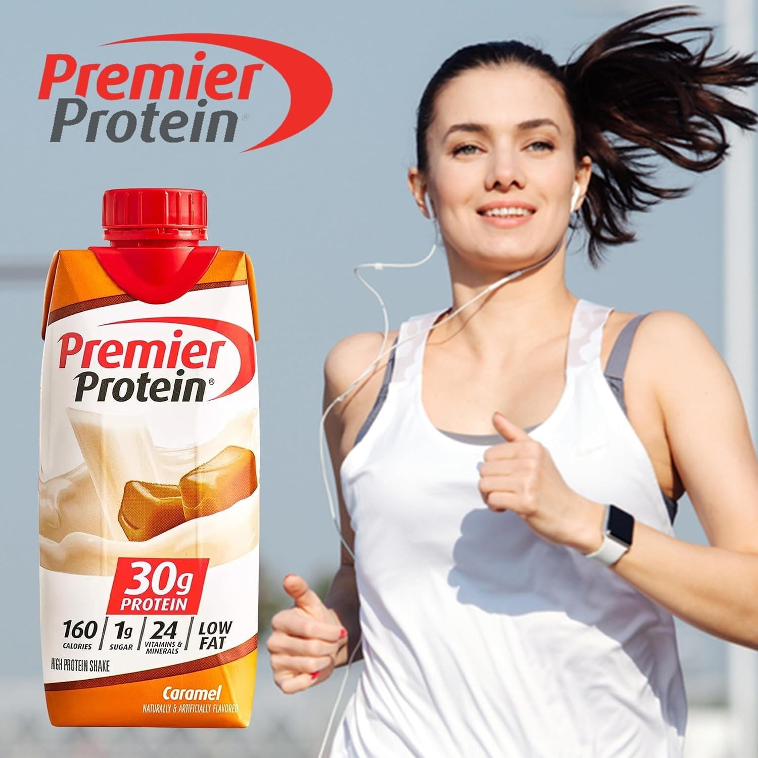 THE AWARD BOX PREMIER PROTEIN CARAMEL HIGH PROTEIN SHAKES - 10 BOTTLES, 11 FL OZ EACH